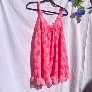 Betsey Johnson pink heart lingerie sz M